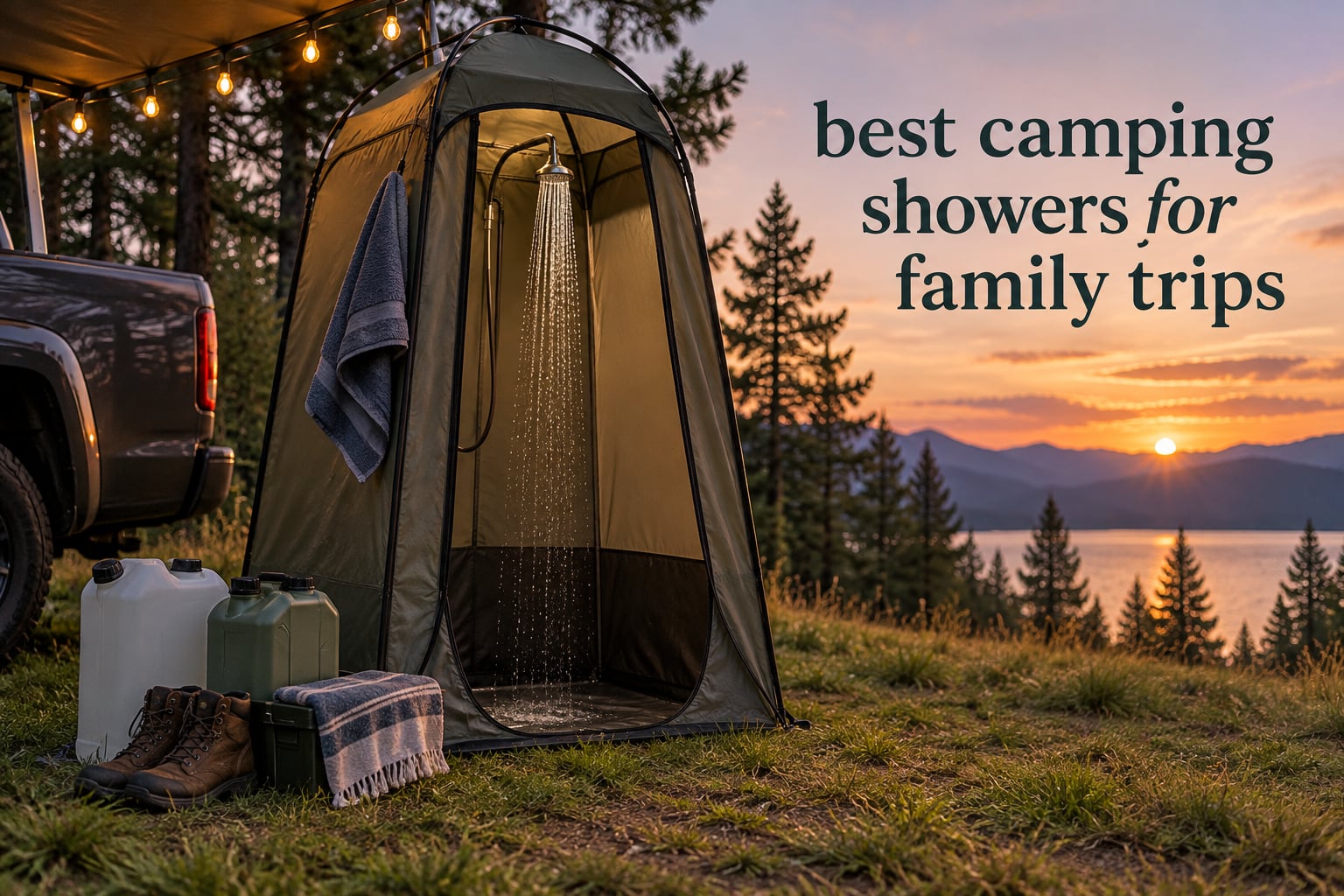 best camping showers for family trips