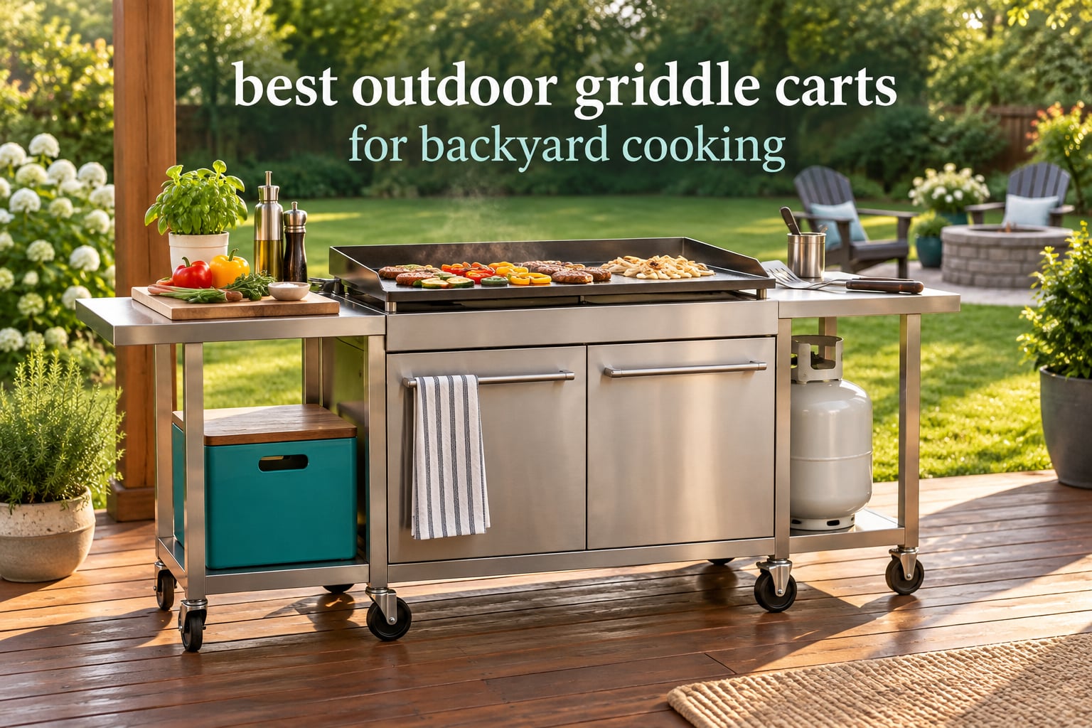 best outdoor griddle carts for backyard cooking