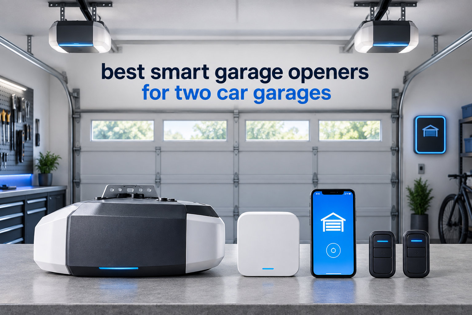 best smart garage openers for two car garages