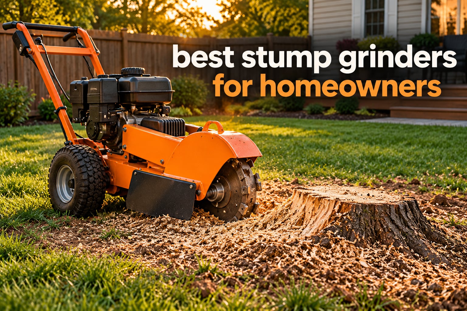 best stump grinders for homeowners