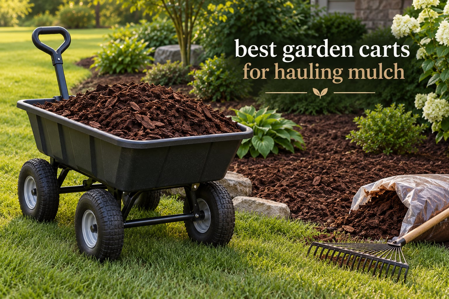 best garden carts for hauling mulch