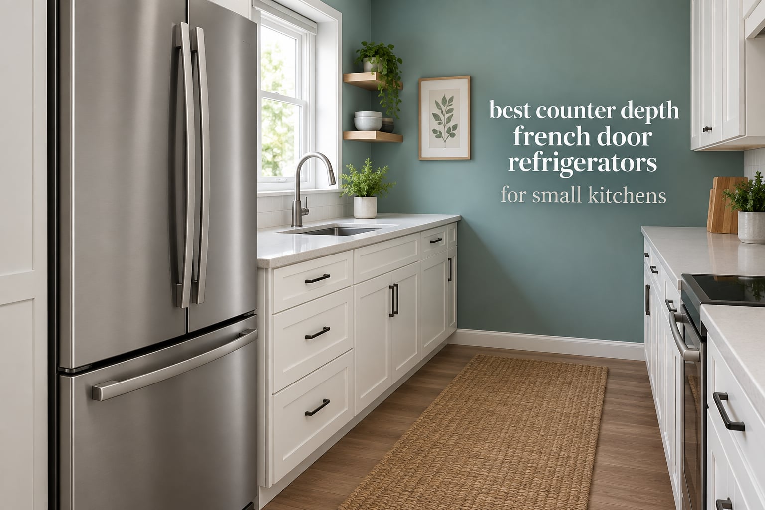 best counter depth french door refrigerators for small kitchens