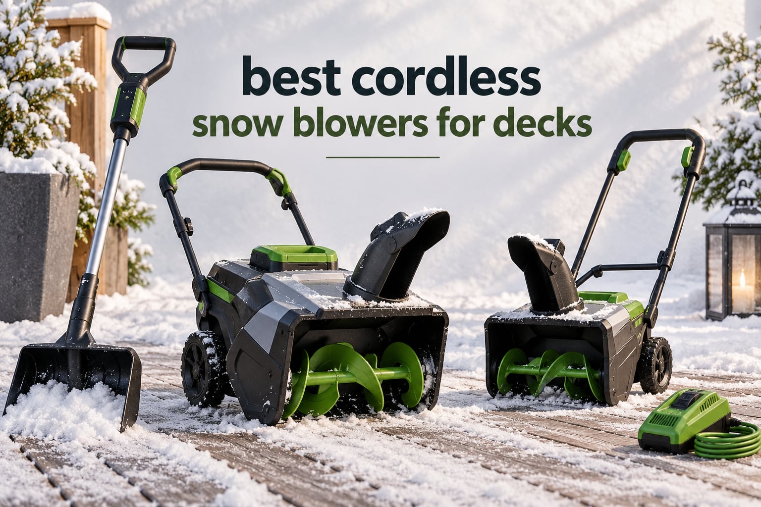 best cordless snow blowers for decks