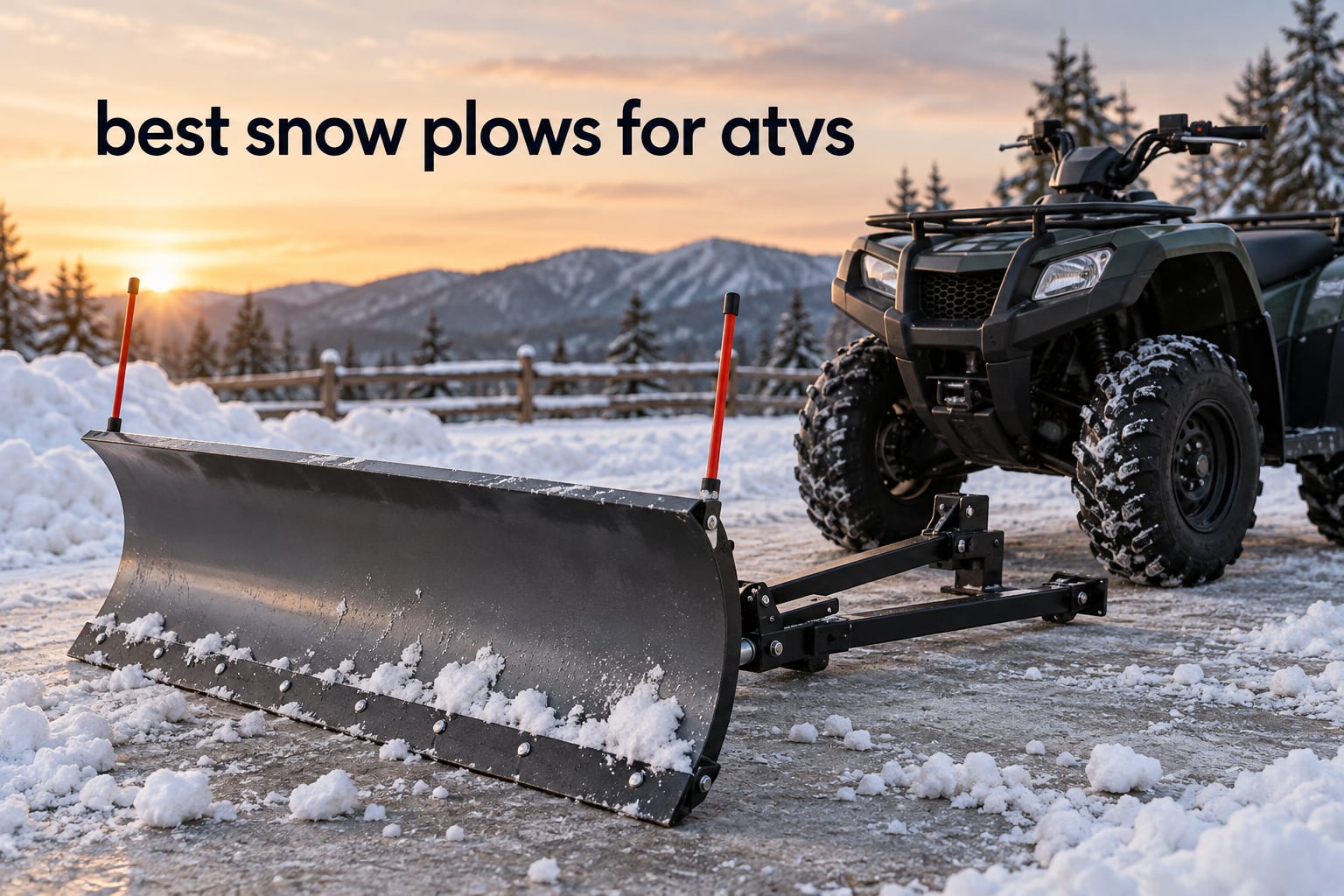 best snow plows for atvs