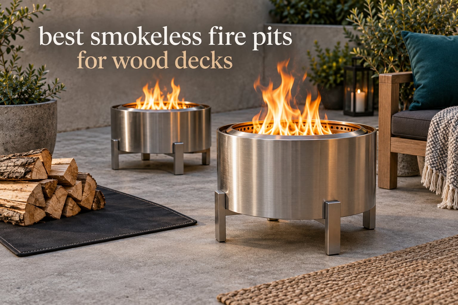 best smokeless fire pits for wood decks