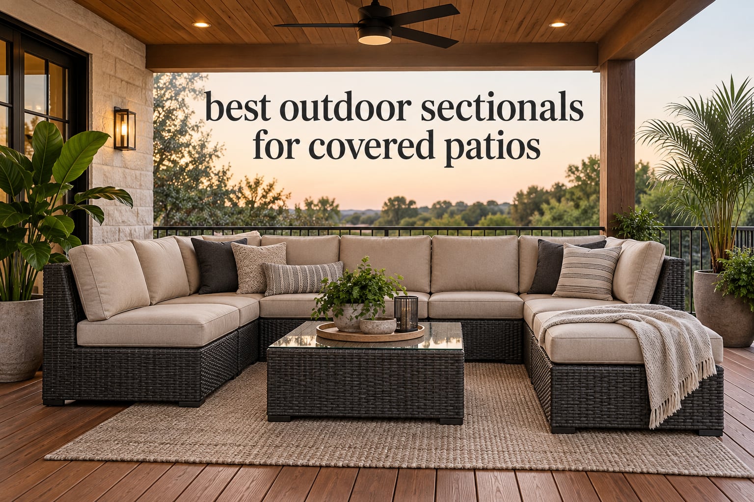 best outdoor sectionals for covered patios