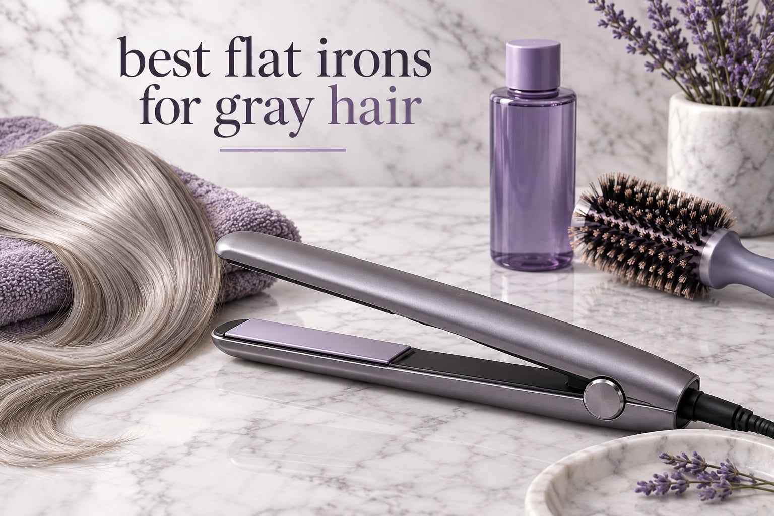 best flat irons for gray hair