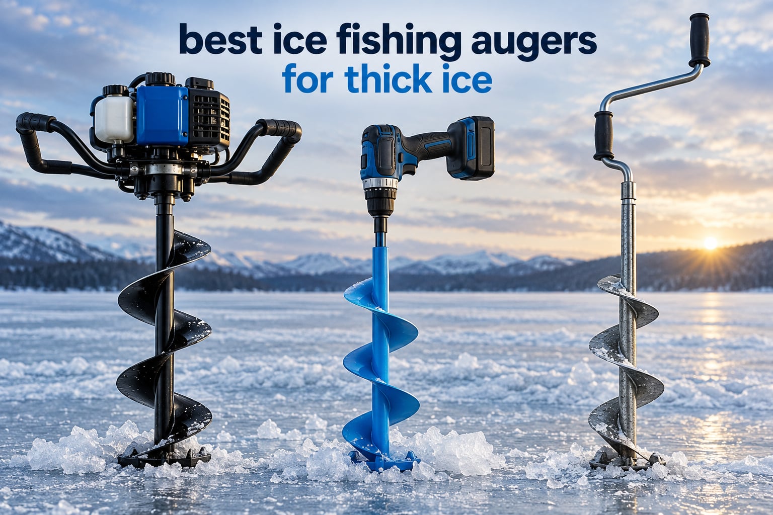 best ice fishing augers for thick ice