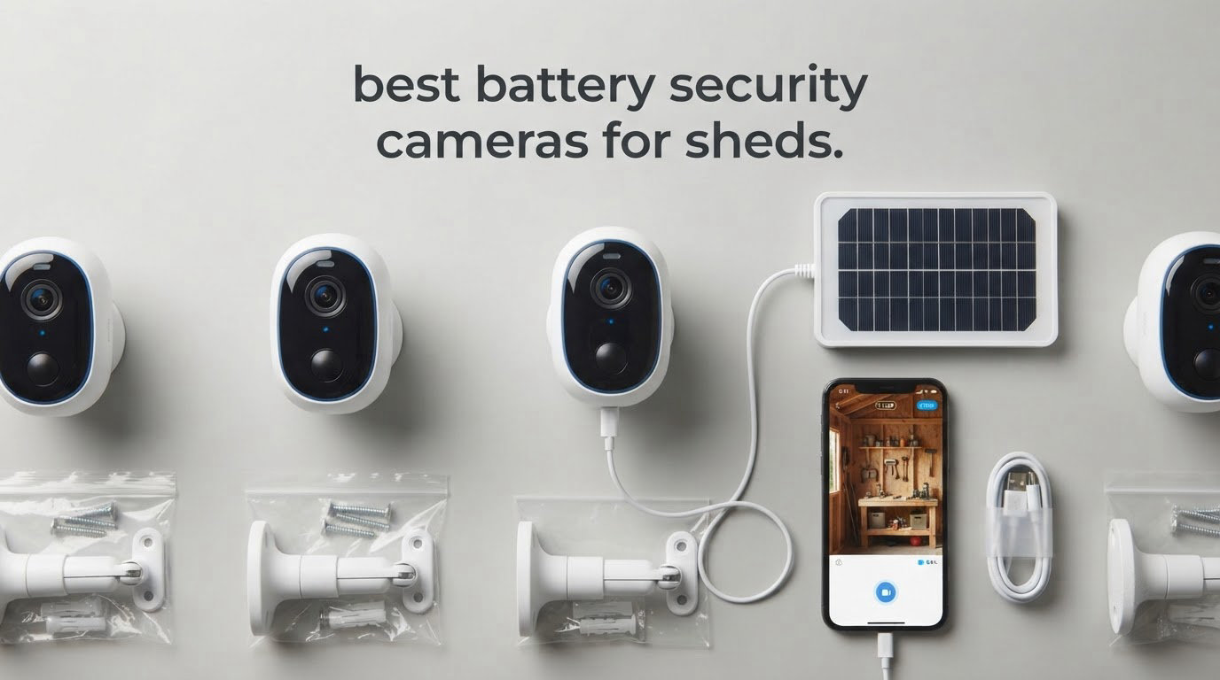 best battery security cameras for sheds