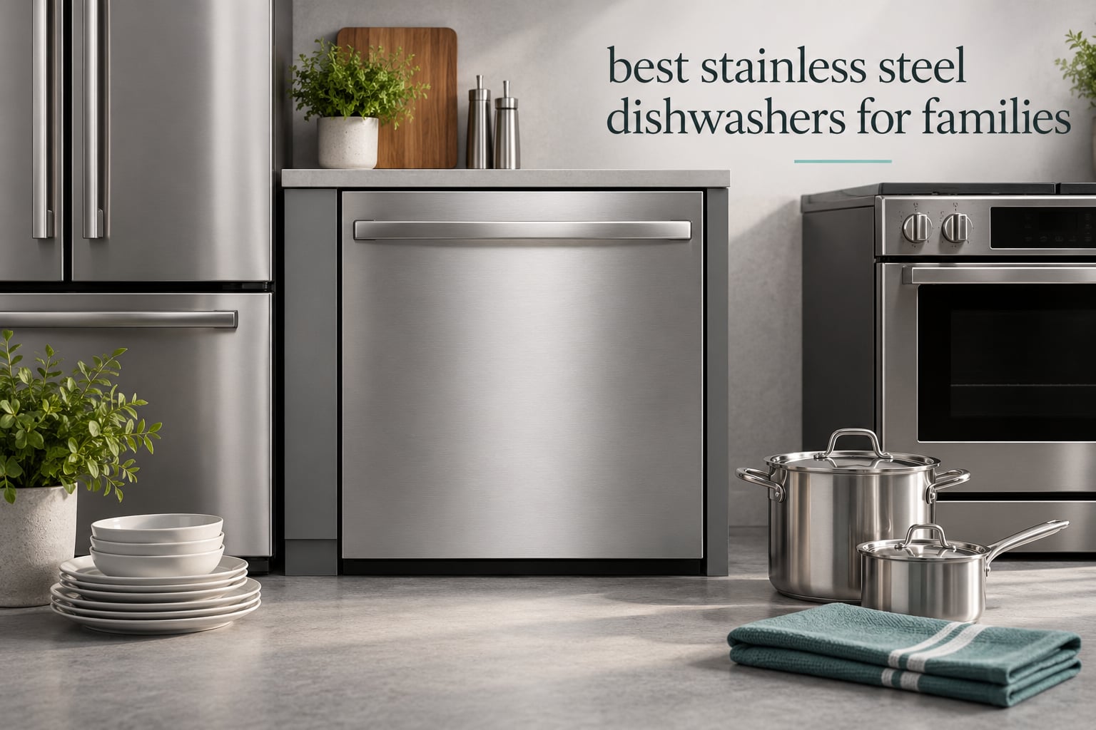 best stainless steel dishwashers for families