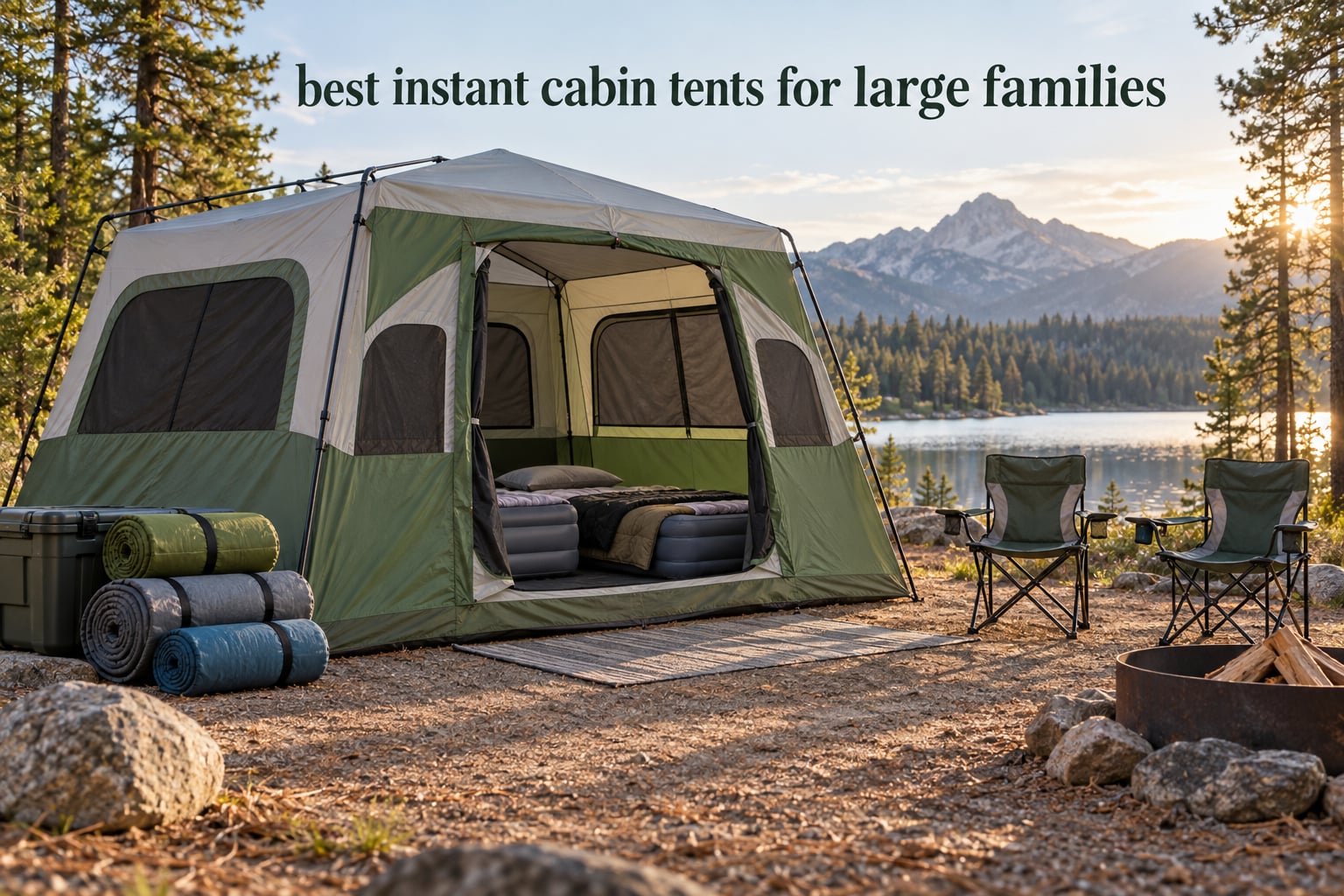 best instant cabin tents for large families