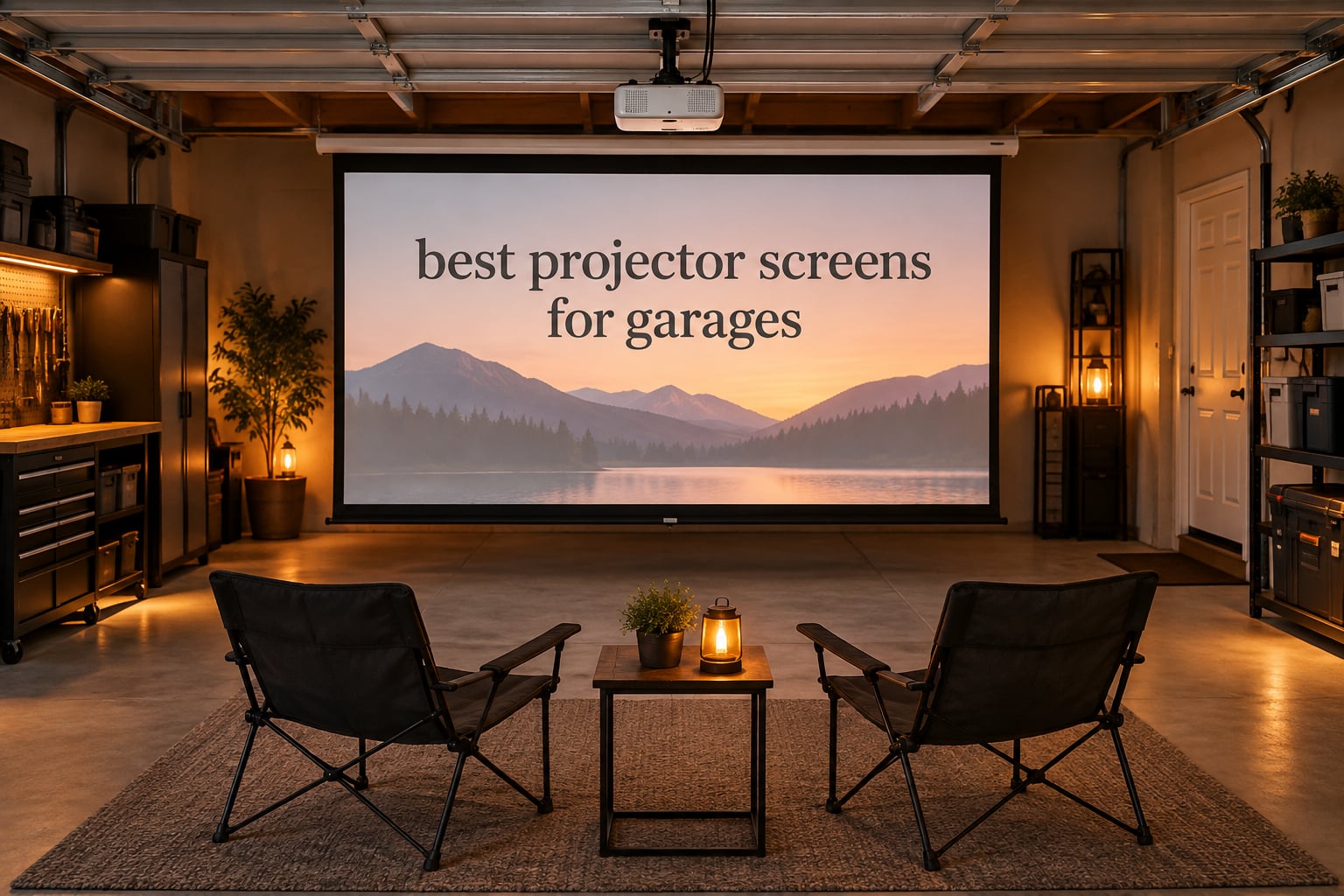 best projector screens for garages