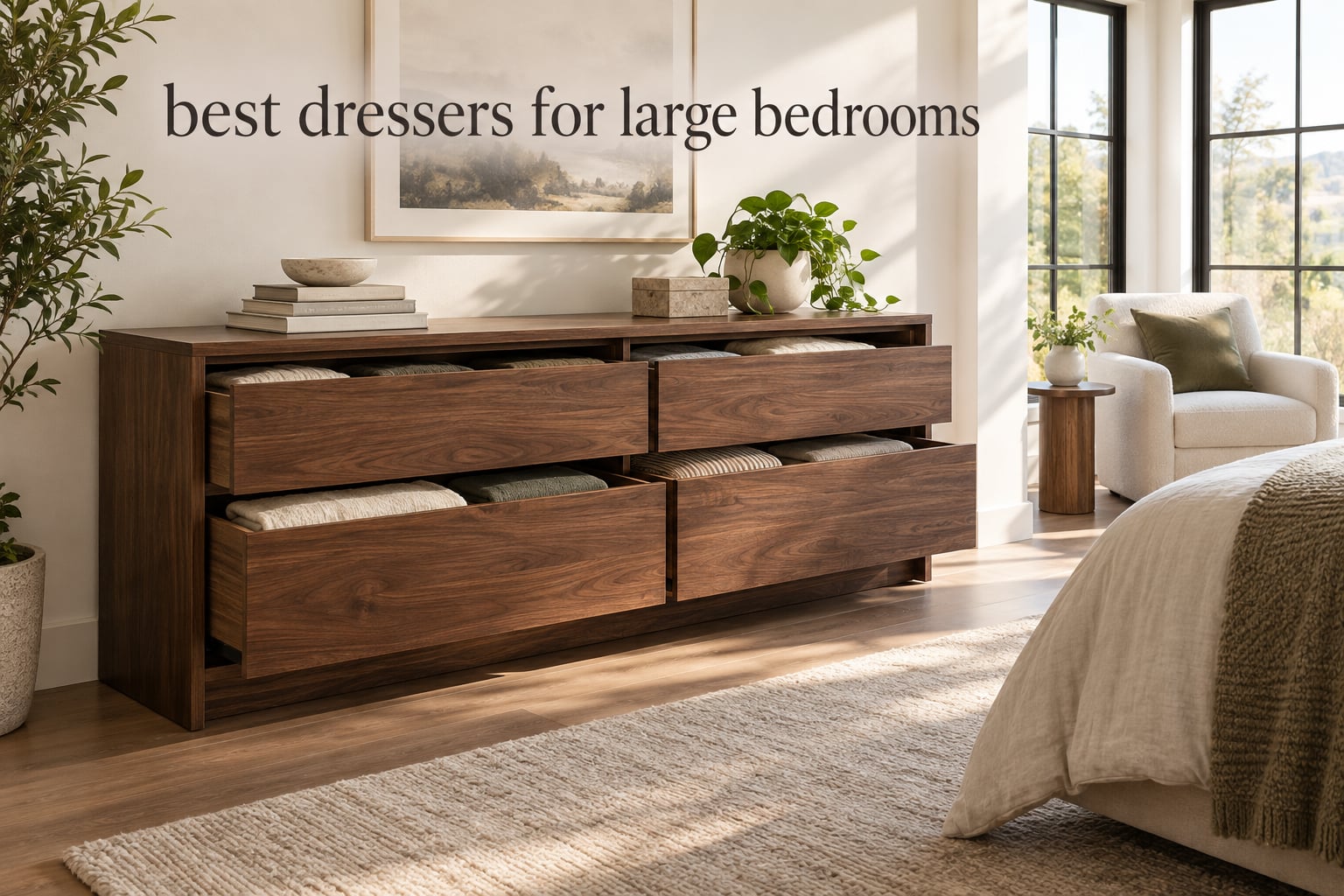 best dressers for large bedrooms