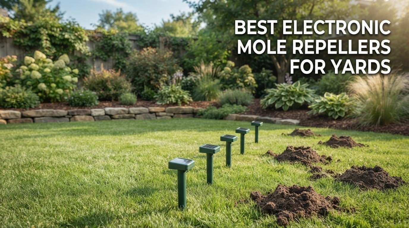 best electronic mole repellers for yards