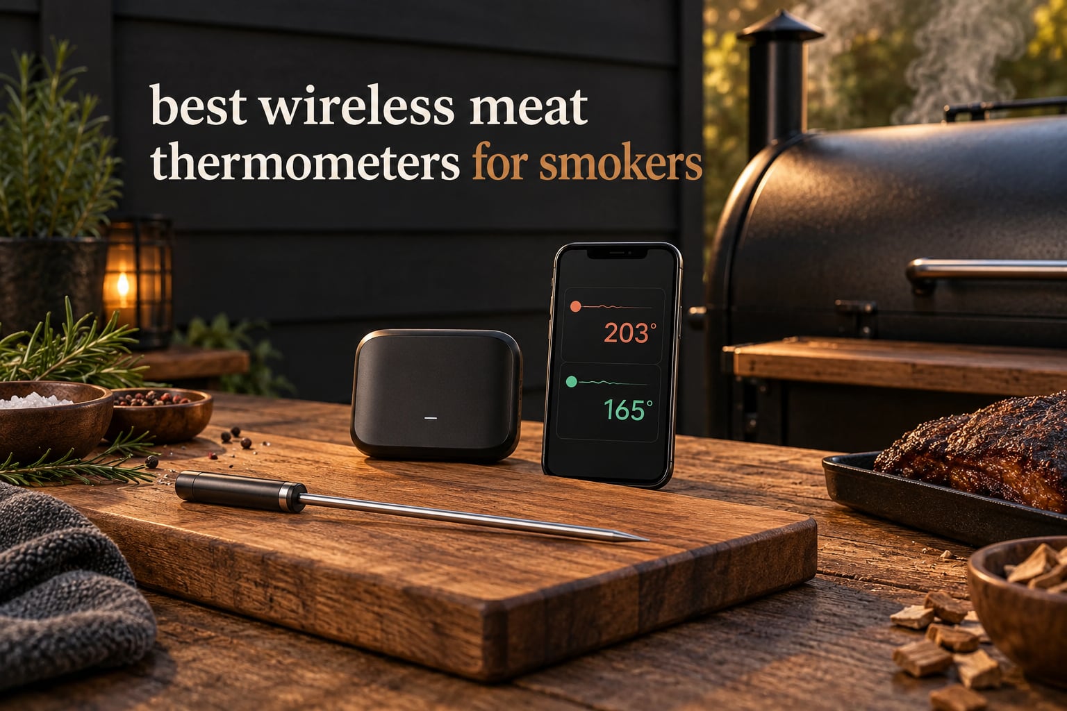 best wireless meat thermometers for smokers