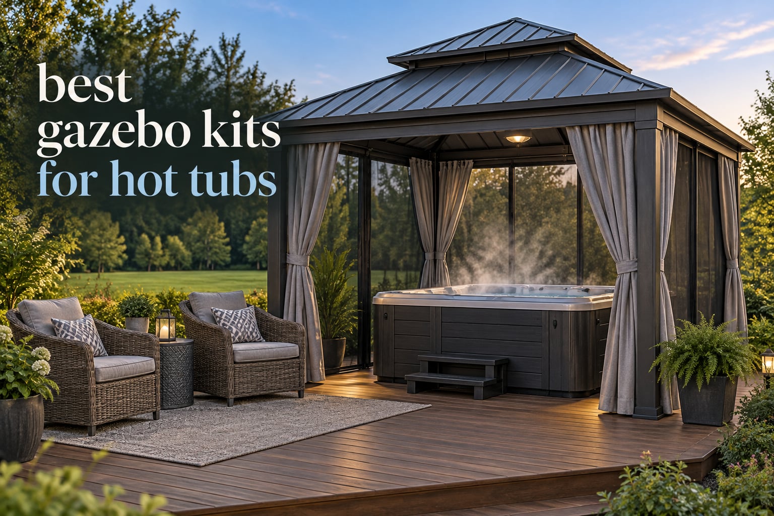 best gazebo kits for hot tubs