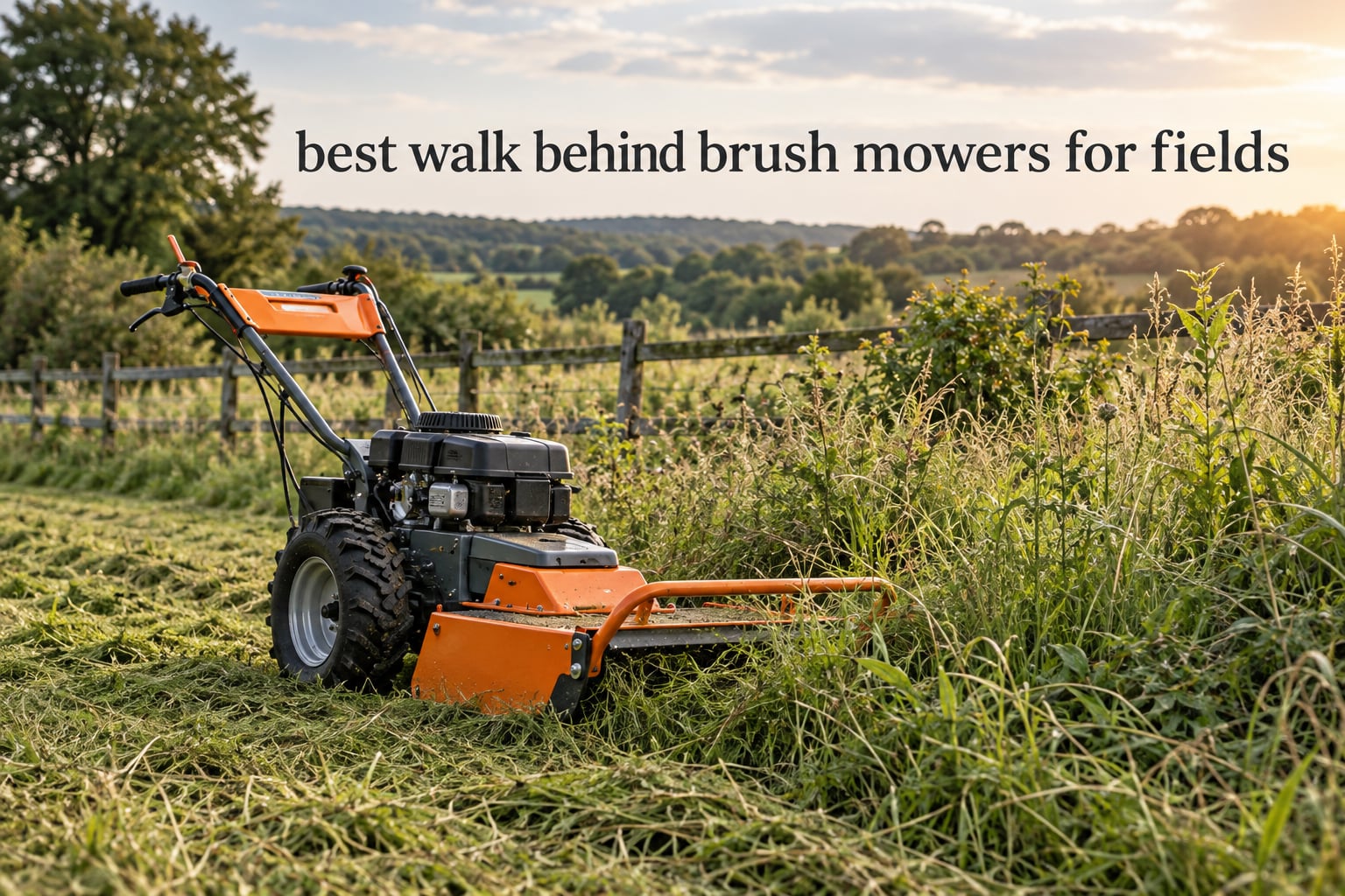 best walk behind brush mowers for fields