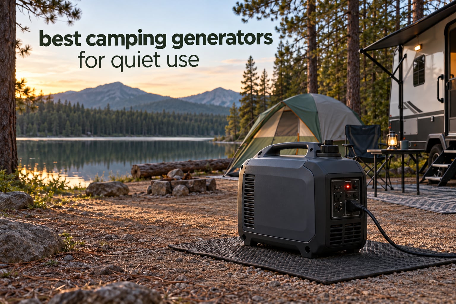 best camping generators for quiet use