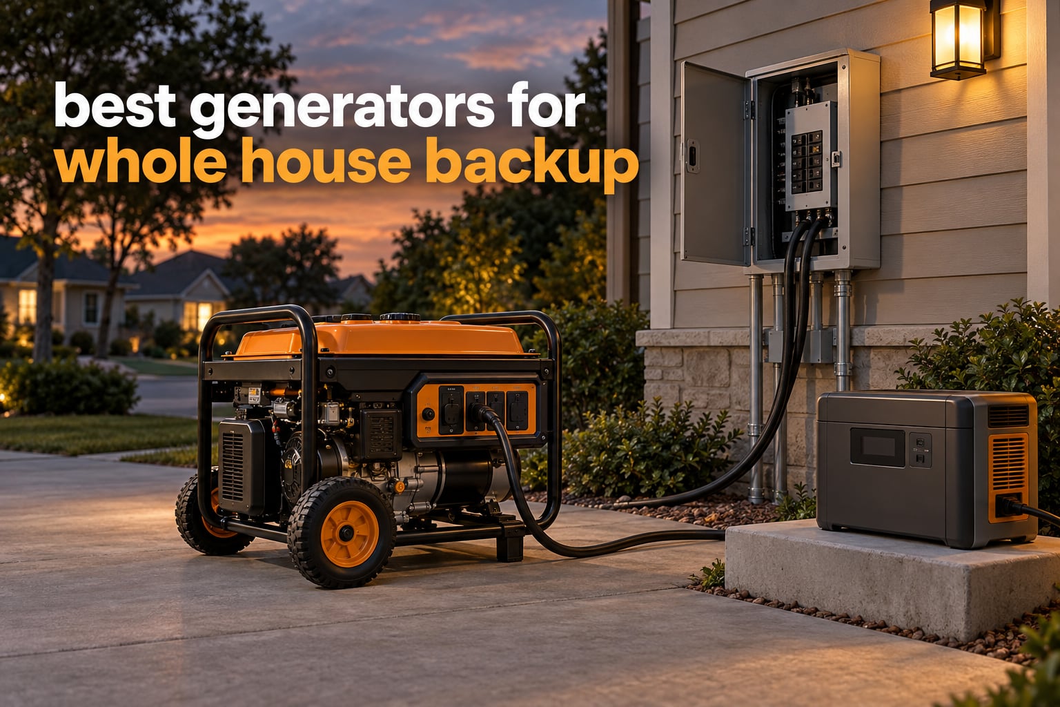 best generators for whole house backup