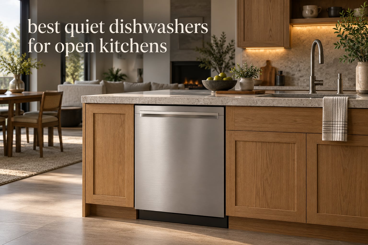 best quiet dishwashers for open kitchens